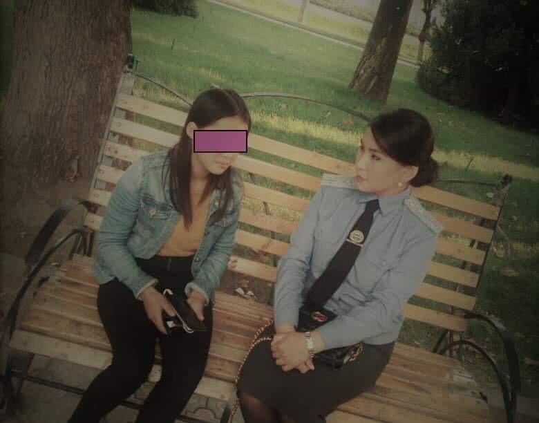 В Бишкеке потерялась девочка. Милиционеры нашли ее за несколько часов