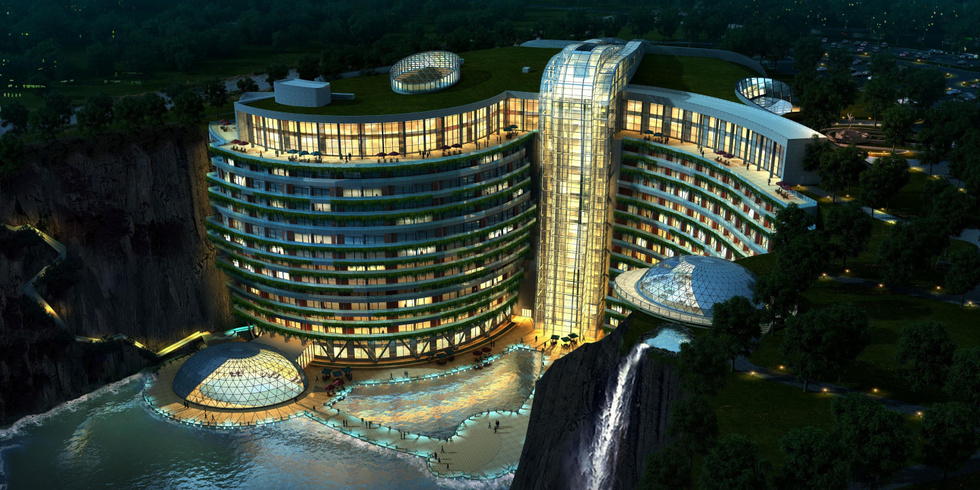 В Китае построили отель для тех, кто хочет оказаться под землёй раньше времени